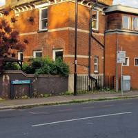 After the bridge, take the first road on your right, Waldram Place.  Our next landmark is at the opposite end