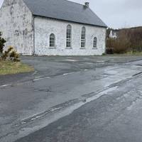 walk 200 meters then cross over to Arnisort church and join the footpath