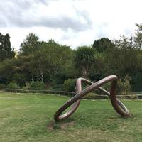 The West lawns has some really nice little winding paths and there’s public art on display.