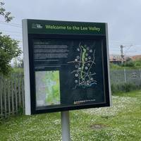 Next to the car park is a map of Lee Valley and key sculptures to spot.