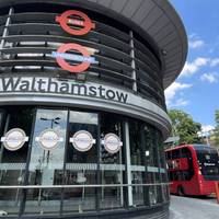 The route begins at Walthamstow Central station, accessible via tube, bus & overground. Head across the bus depot, away from the station.