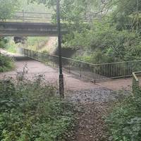 You're now at Lordswood underpass, built in the 1970s. Head underneath it.