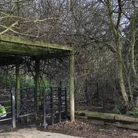 You’ll see the entrance to Mudchute farm and park as soon as you cross. We managed to get in here with a massive buggy