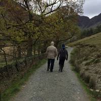 Most of the paths are like this - a bit rocky but not muddy. 