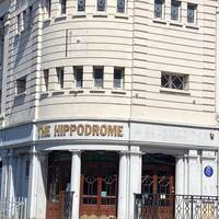 From the Hippodrome cross over and carry on Eastwards.