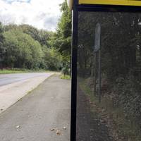 The walk begins at the Norton Priory Bus stop. Jump off the bus and walk back on yourself. Look out for a path right into the park.
