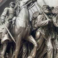 The walk begins at the Robert Gould Shaw and Massachusetts 54th Regiment Memorial, opposite the State House, on Beacon Street.