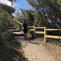 The walking tour of the headland includes a lot of steps so only really suitable for a light buggy/stroller you can carry for little ones