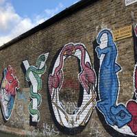 Walk east towards the canal and admire the ever growing and changing street art en route 