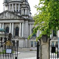 Start your walk outside the gates of Belfast City Hall on Donegall Square North, where the White Linen Hall once stood.
