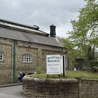 The famous Barter Books is on the other side of the road. This building used to be Alnwick Train Station.