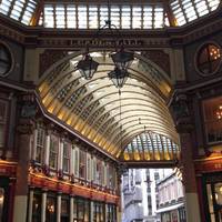 The beautiful Leadenhall Market, some contrast to all the modern glass. 