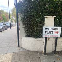 As you walk along Warwick Avenue, carry on past Warwick Place.