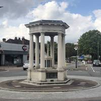 Walk the length of West Park and you will come to a roundabout with a war memorial in the middle.