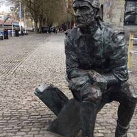 Outside the Arnolfini Arts Centre sits the sculpture of John Cabot (1986) by Stephen Joyce.
