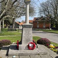 Take moment to look at the war memorial.  The Hood family are landowners in Grange de Lings