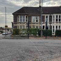 Cross Filton Avenue at the lights.