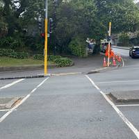 Continue across the pedestrian crossings to get to the other side of Wellesley Street East.