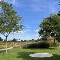 Start at Hauser & Wirth - Art gallery and gardens. Entry is free and there’s free parking but check website for opening hours.