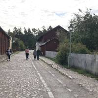 Walking straight ahead you’ll stroll through old houses and meeting places for a very long time ago!