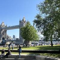 Just before Tower Bridge you'll find Potters Fields Park. Enjoy the views before heading right (south) towards the Tooley St. entrance.