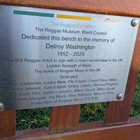 As you pass the flower beds on your left, look out for a bench on the right dedicated to reggae singer Dennis Brown.