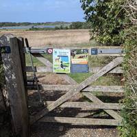 And go through the gate into Coastguard Meadows.