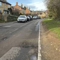 Just after the church, turn right onto a road called Black Ends.