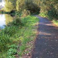 Continue along the Towpath