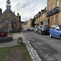This is what heading south west down the high street should look like from the south side of the market hall.