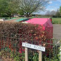 Our walk starts on Park Road opposite the recreation ground.