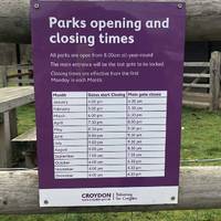 There are specific opening and closing times for South Norwood Park due to gates. Be sure to check these out before you set off