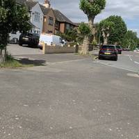 At the junction with Sun Lane and Whitehill Road turn left.