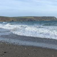 Start at Melinsey Mill or at Pendower beach, this walk can be reversed with car parks at either end.