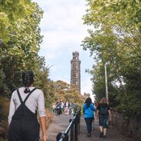 The Nelson monument starts to come into view as you make your way through the trees...