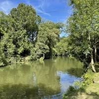 It's a lovely spot. The Avon's source is near the village of Acton Turville in South Gloucestershire. It ends in the Bristol Channel.