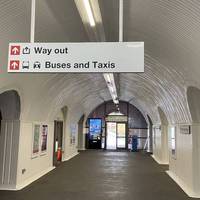 You can walk around the station or through it, as our route doesn’t require you to pass through any ticket gates.