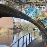 This is my favourite photo from the walk. The reflections of the sun on the water under the bridge were creating sparkles!