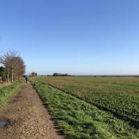 Head straight ahead and enjoy the view! You can see St Peter’s-on-the-wall at the end of the path.