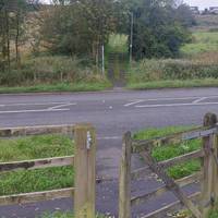 You’ll soon reach he Blackrod Bypass Road (A6). Cross when it is safe and continue onto the footpath on the opposite side.