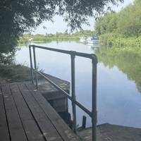 Head over this short bridge