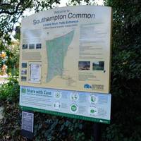 Head into Southampton Common using the Lovers Walk Path Entrance.