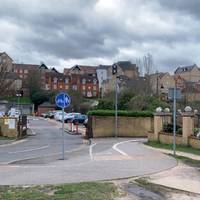 Start by Following up the shared path into St Mary’s Fields, next to the council offices