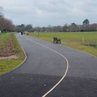 And off onto Roath Recreational ground (passing through on the overly criticised footpath).