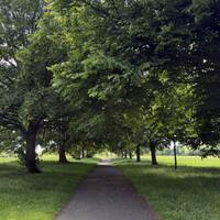 Take the path to your left and head into Newsham Park.