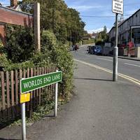 Turn left and walk up Worlds End Lane