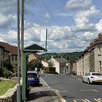 This walk starts by the bus stop on High Street in Paulton facing downhill. Paulton is well served by buses 171, 172, 376a, 522.