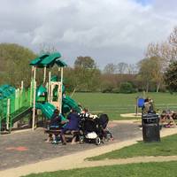 Fun park with slides, swings, sandpit and assault course. 