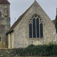 Start at Godmersham church. With your back to the church turn left towards the A28