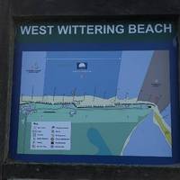 Map of the beach and headland